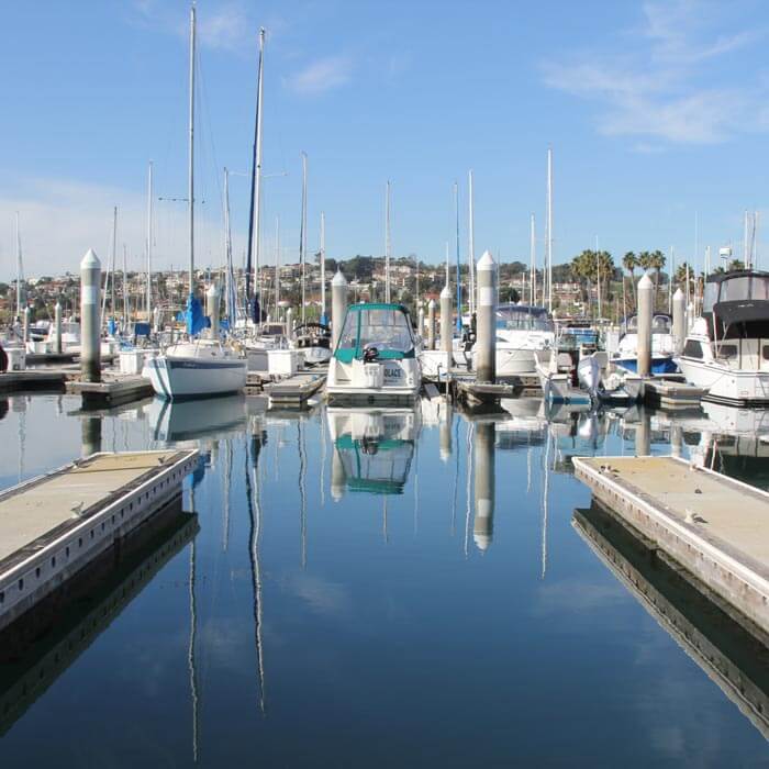 view of marina boats from the dock